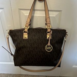 Large Michael Kors Satchel/Shoulder Bag - Brown MK